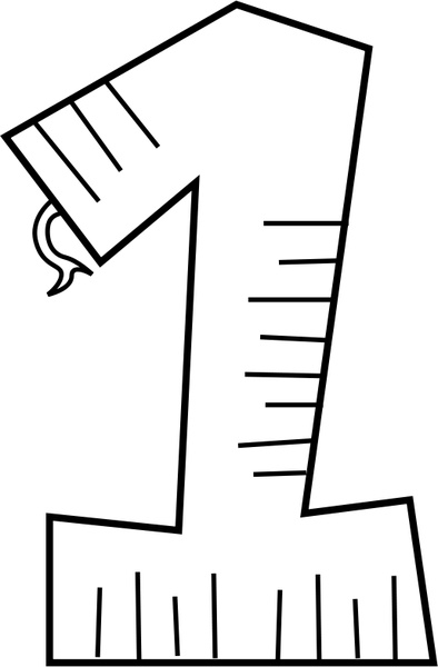 394x600 Animal Number One Line Art Free Vector In Open Office Drawing