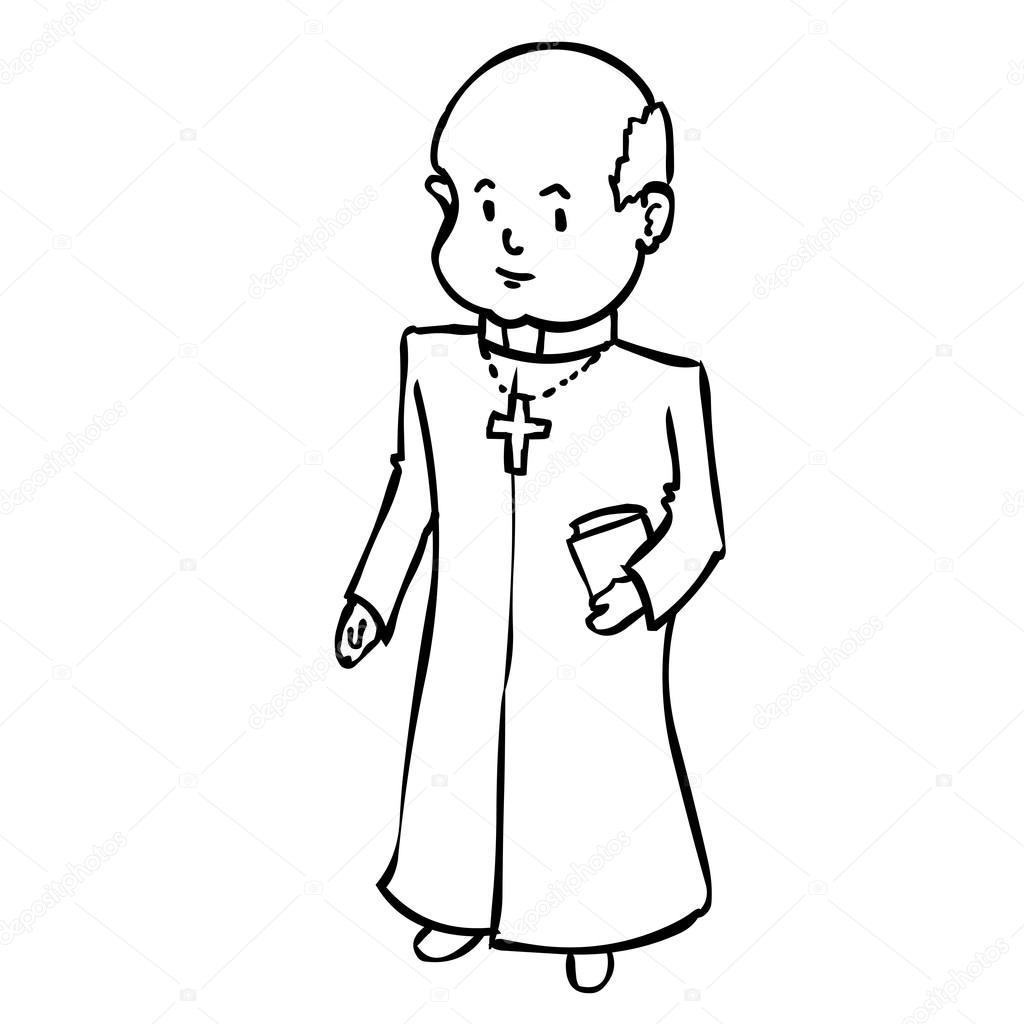 1024x1024 Nun Drawing Father For Free Download