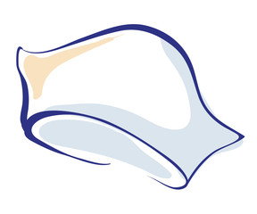 288x240 Nurse Hand Drawn Cap Or Hat Vector Icon Illustration