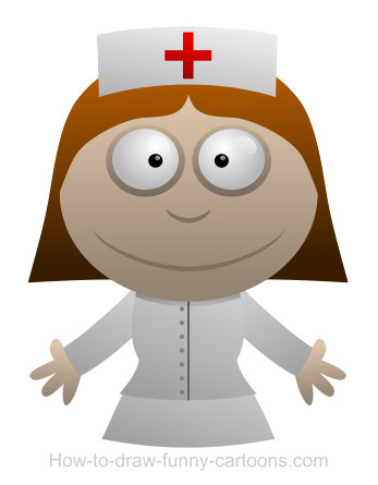 347x445 Drawing A Nurse Cartoon