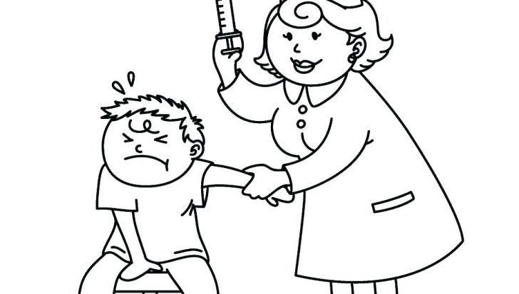 728x413 Doctor Nurse Coloring Pages And Sheets Colouring Free T Calendar