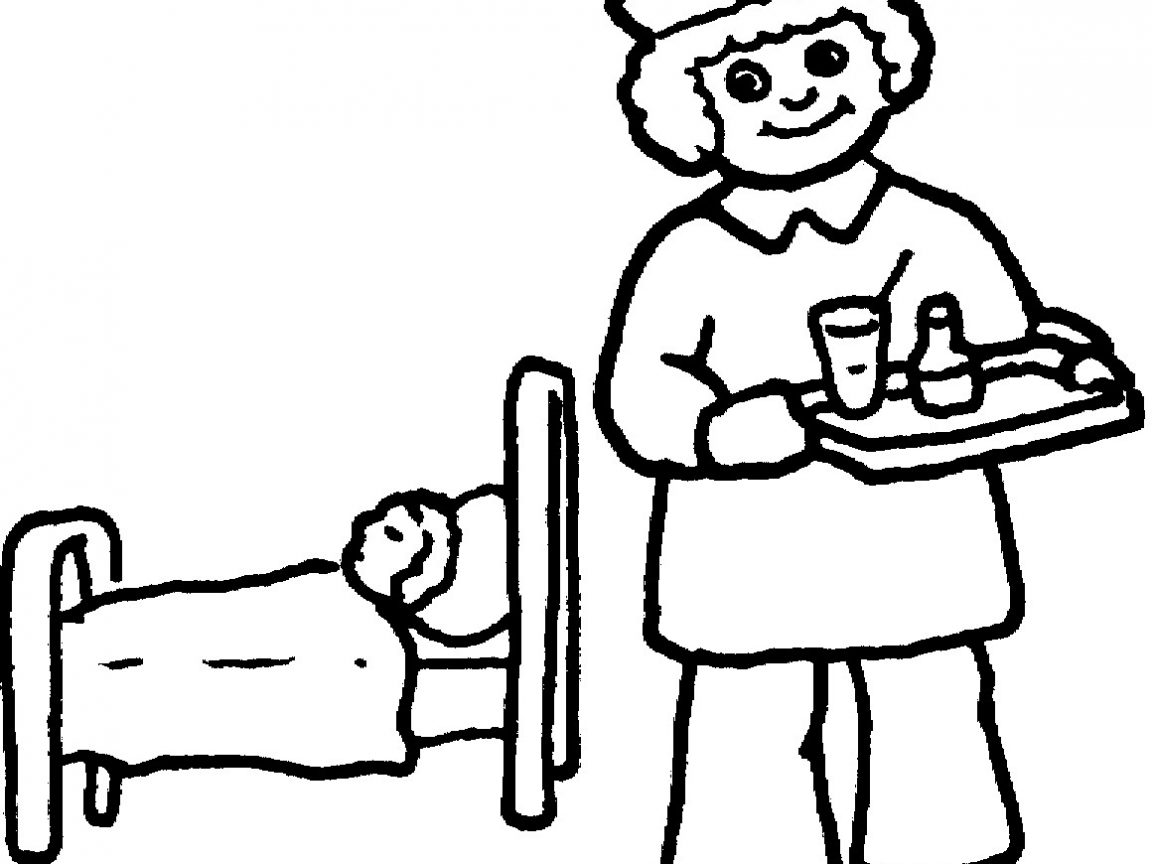 1152x864 Nurse Coloring Pages Best For Kids Within