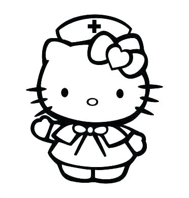 372x390 Nurse Coloring Pages