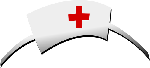 500x228 Nursing Cap Vector Drawing
