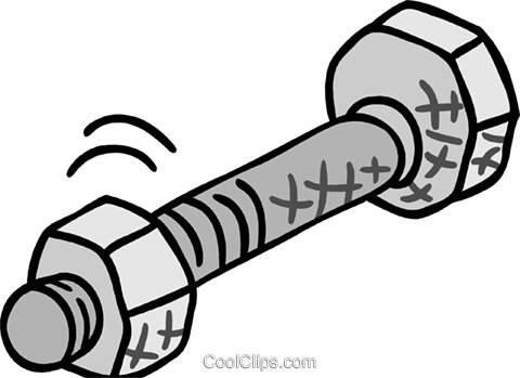 480x349 Nut And Bolt Royalty Free Vector Clip Art Illustration