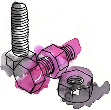 380x374 Nuts Bolts Tattoo Tuercas, Tuercas Y Tornillos, Tornillo