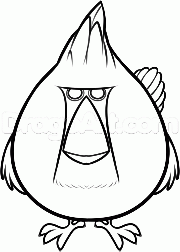 574x805 Draw Cardinal From The Nut Job, Step