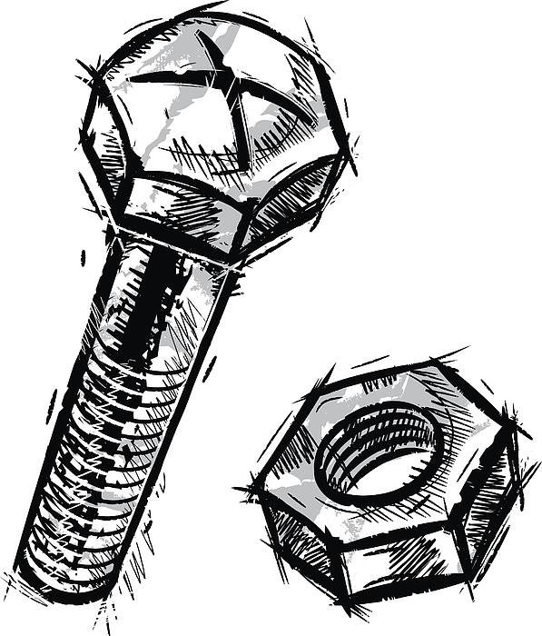 597x700 Bolt And Nut