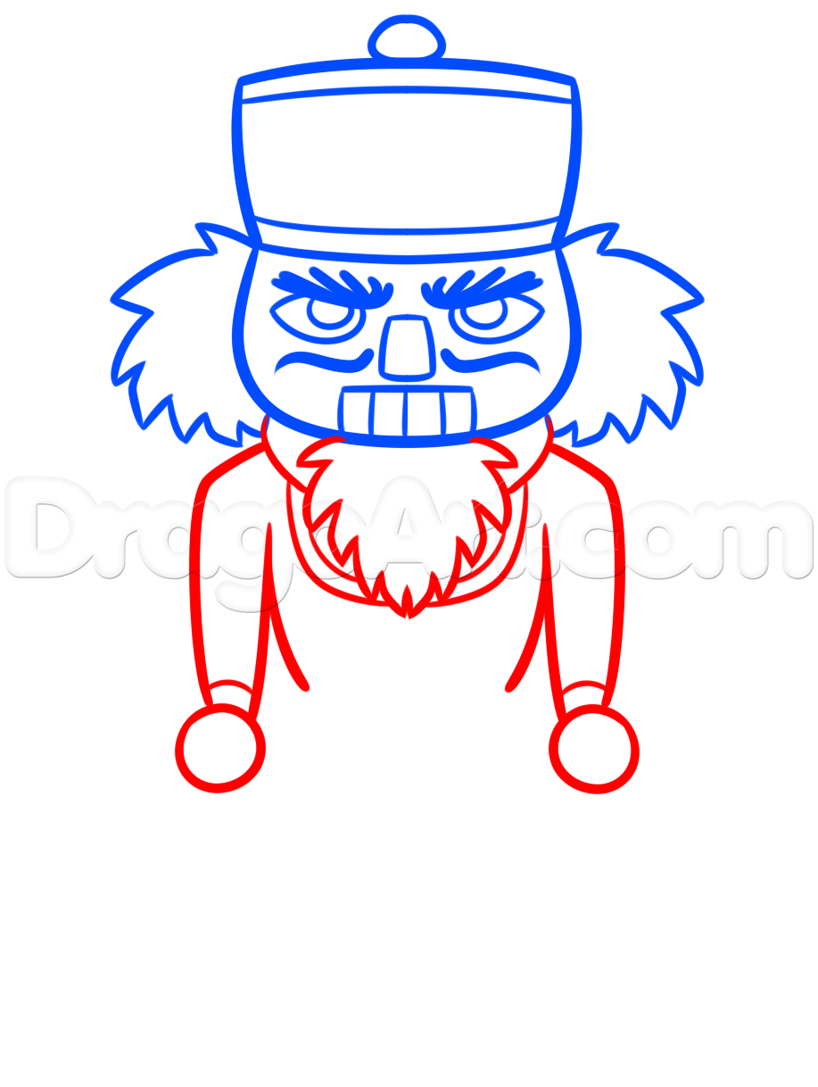 917x1218 Draw A Nutcracker Easy, Step