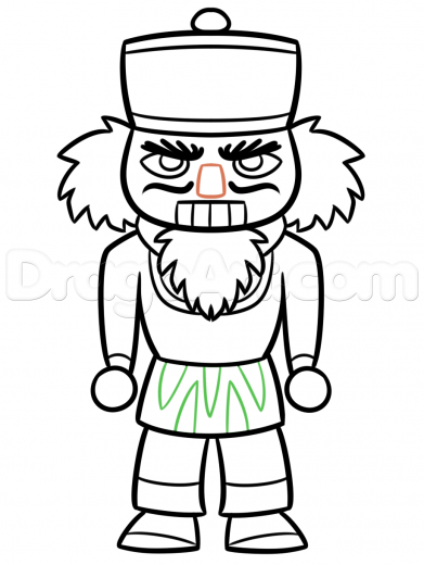 391x520 Learn Draw A Nutcracker Easy, Christmas Stuff, Seasonal, Free Step