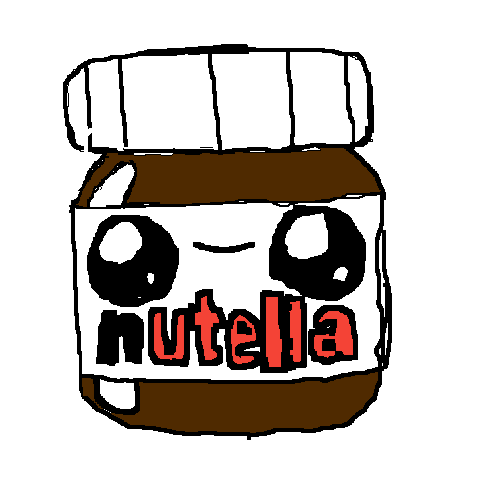 Как нарисовать nutella