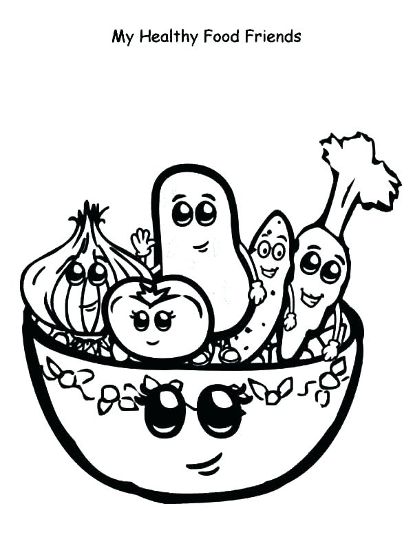 600x776 healthy ng coloring pages for preschool food drawing alternatives