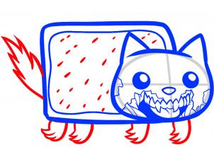 302x222 Draw Zombie Nyan Cat, Zombie Nyan Cat, Step