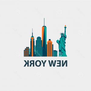 300x300 Drawing Of Nyc Skyline New York City Vector Drawing Sketch Stock