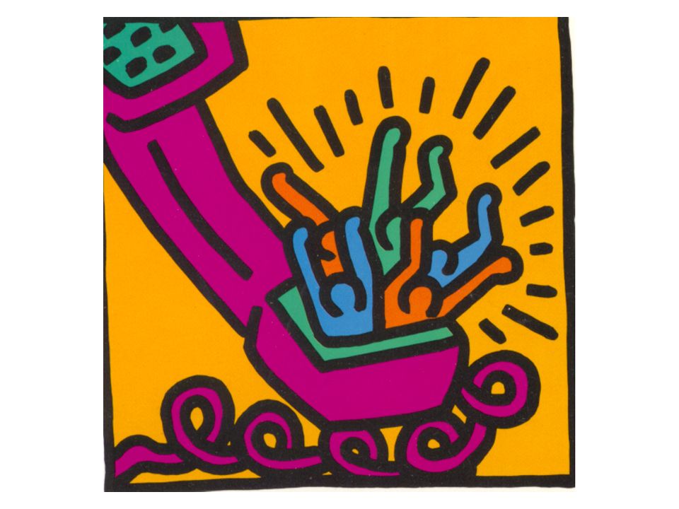 960x720 Keith Harring, New York City Subway Drawing, White Chalk