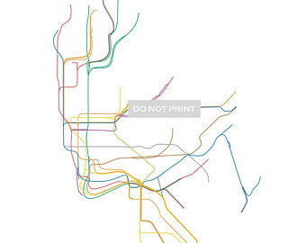 340x270 Nyc Subway Map Etsy