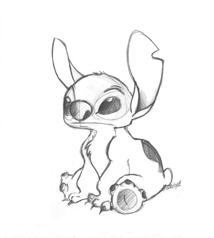 736x817 O Stitch Justifica Qualquer Postagem =p Stitch Sketch