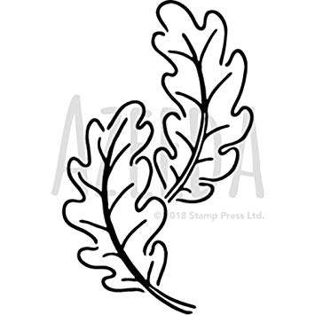 355x355 'oak Leaves' Wall Stencil Template