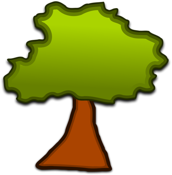 589x600 Old Oak Tree Clipart