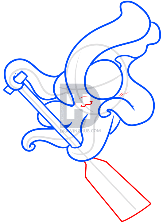 531x720 How To Draw A Chibi Squid, Step