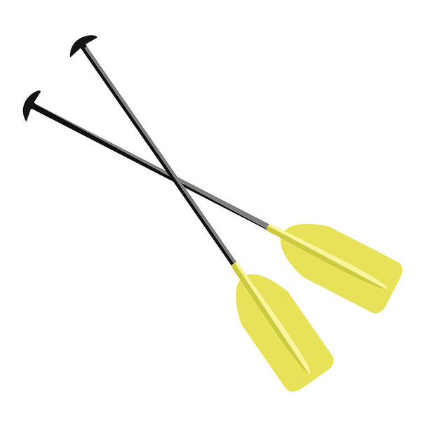 600x600 realistic illustration sport oar art print