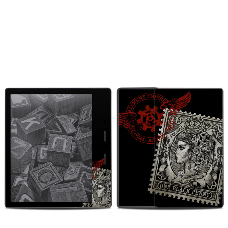 800x800 black penny amazon kindle oasis skin istyles