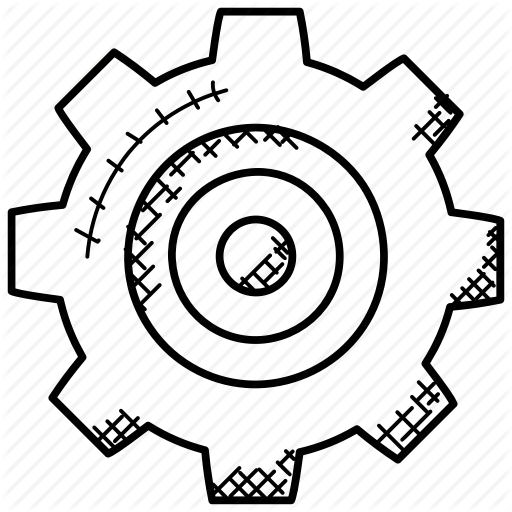 512x512 Drawing Gear Wheel Transparent Png Clipart Free Download