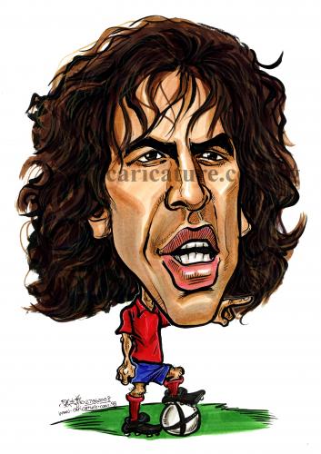 353x500 Caricature Of Carlos Puyol