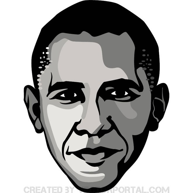 660x660 Obama Image Free Vector