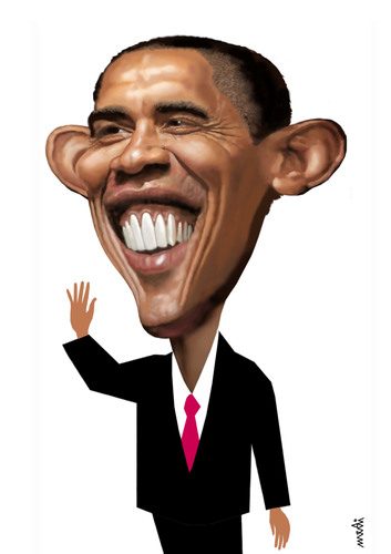 353x500 Cartoon Pictures Of Barack Obama