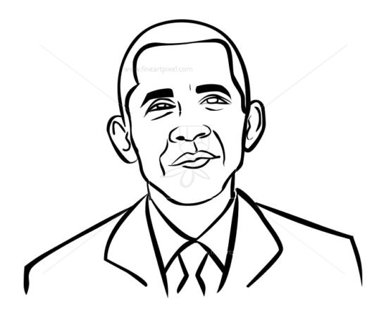 548x451 Obama Outline Free Vectors, Illustrations, Graphics, Clipart