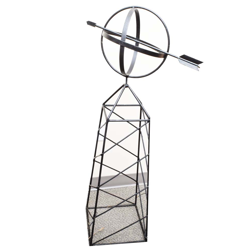 1000x1000 Metal Garden Obelisk Ebth