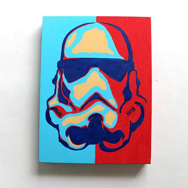 640x640 starwars stormtrooper arcylic canvas