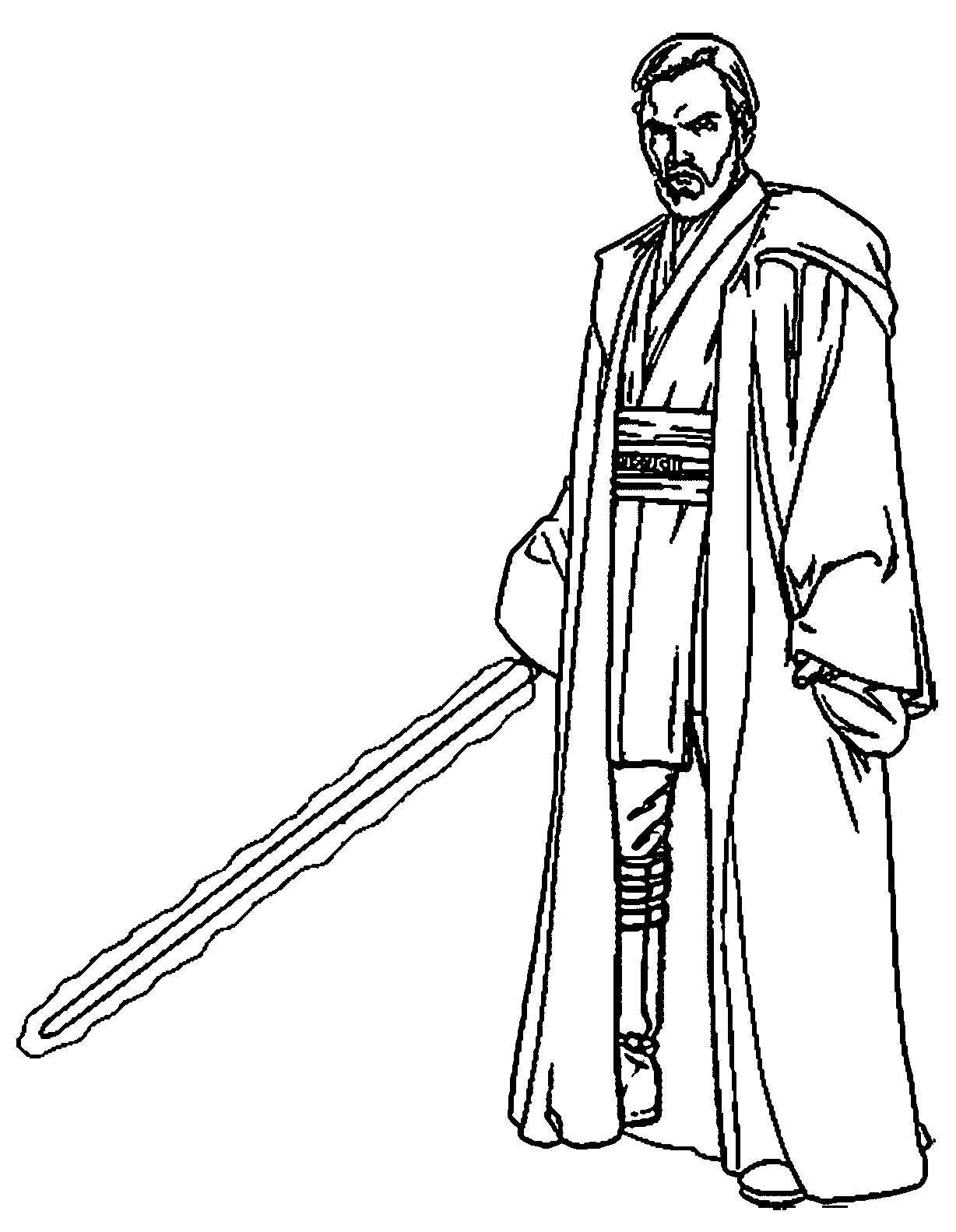 1228x1583 Obi Wan Kenobi Coloring Pages Lineart Star