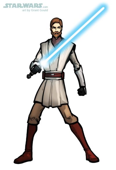 400x586 Draw Obi Wan Kenobi From The Clone Warsby Grantgoboom