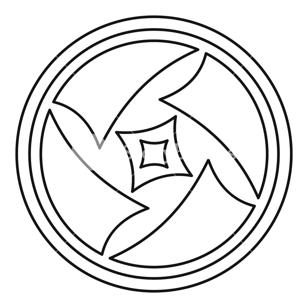 1000x1000 covered objective icon outline illustration of covered objective