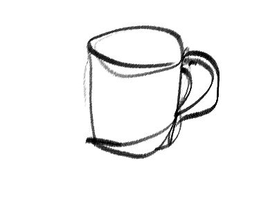 400x300 Black And White Coffee Expressive Lines In Gesture