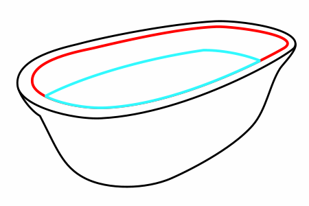 450x300 Drawing A Cartoon Bathtub