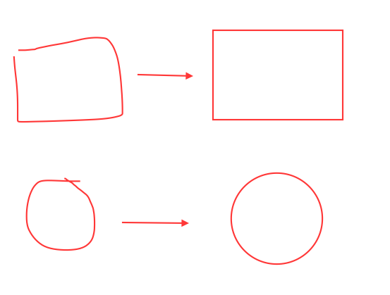 553x419 how to detect users' freehand drawing to primitive geometrical