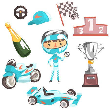 450x450 Boy Speed Racer, Kids Future Dream Professional Occupation
