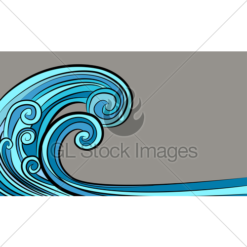 500x500 Ocean Tidal Tsunami Wave Drawing Gl Stock Images