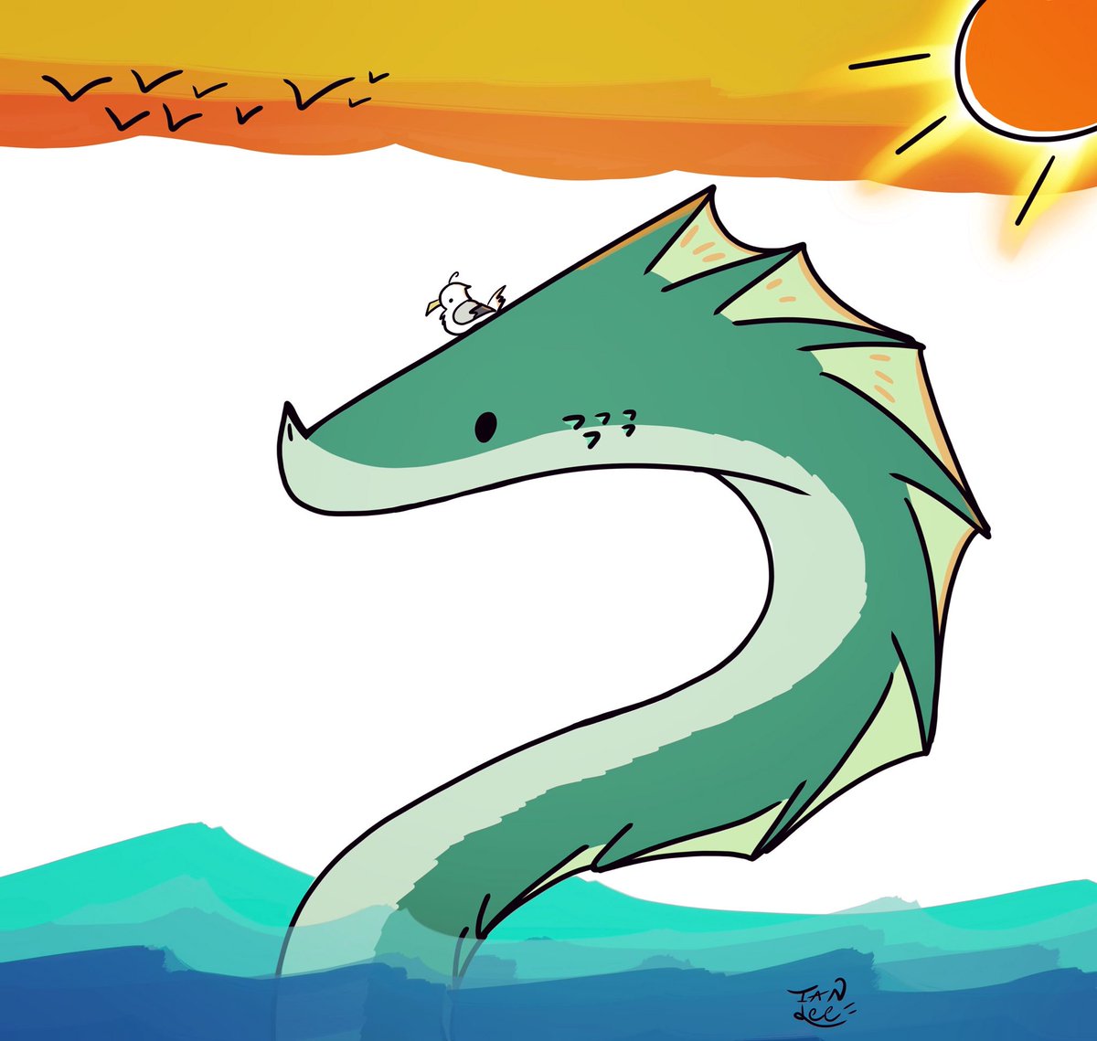 1200x1139 Ian Lee On Twitter Sea Serpent