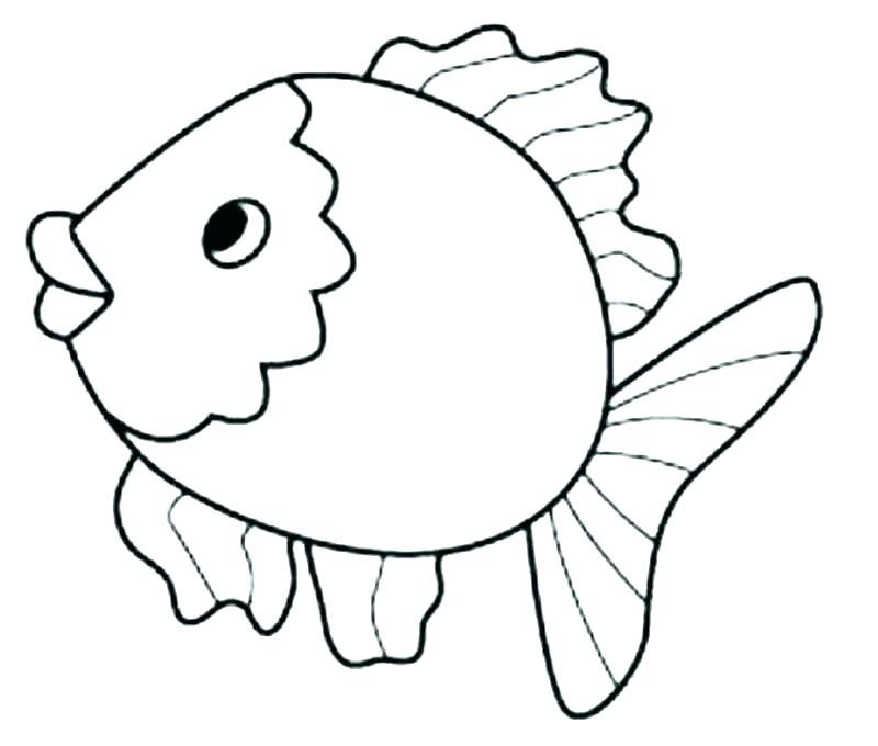 800x680 Fish Color Pages Sh Coloring Pages For Toddlers Bowl Children Cute