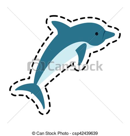 450x470 isolated dolphin design dolphn sea life ecosystem fauna