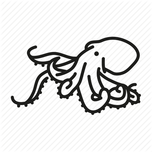 512x512 Cephalopod, Fishes, Ocean Life, Octopus, Sea, Sea Creature Icon