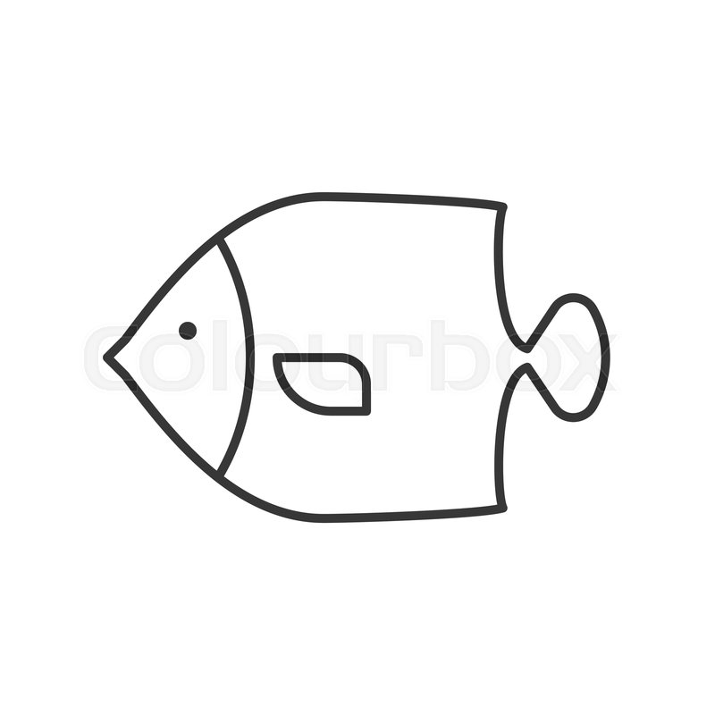 800x800 Angelfish Icon, Set Of Ocean Life, Stock Vector Colourbox