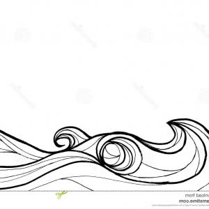 300x300 Stock Photo Sea Waves Sketch Ocean Wave Set Hand Drawn Doodle