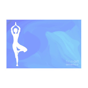 300x300 Ocean Yoga Scene Digital Art