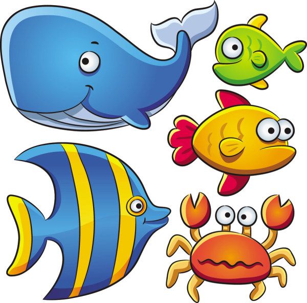 600x592 Animal Cartoon Fish, Cute Cartoon