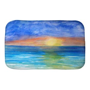 300x300 Sunset Beach Bath Mat